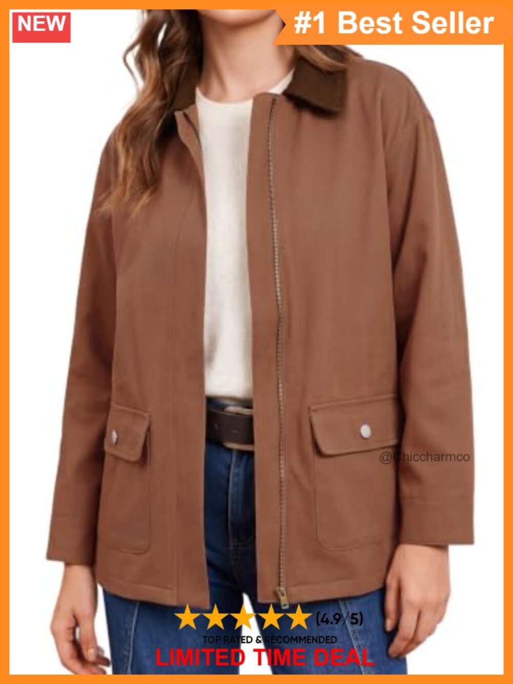 Oversized Utility Safari Trench Coat with Pockets